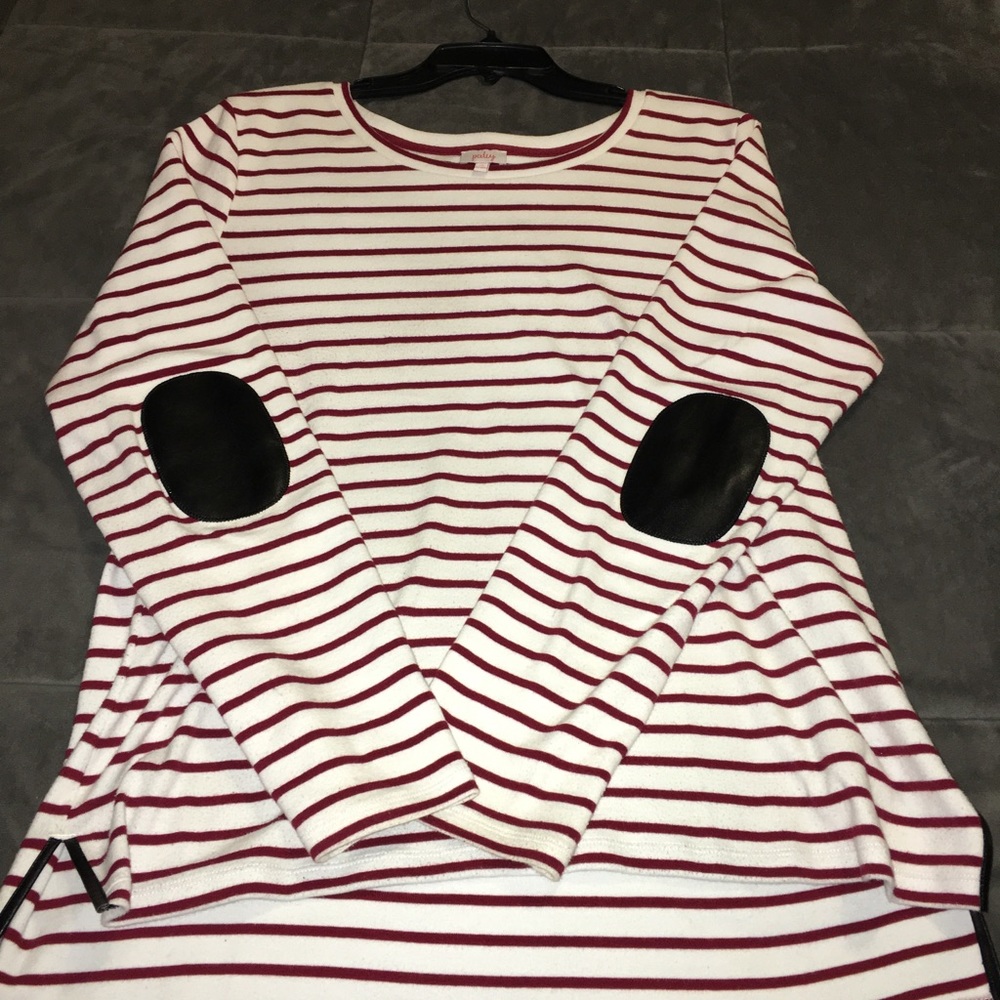 Pixley Greenich Stripped Knit Top